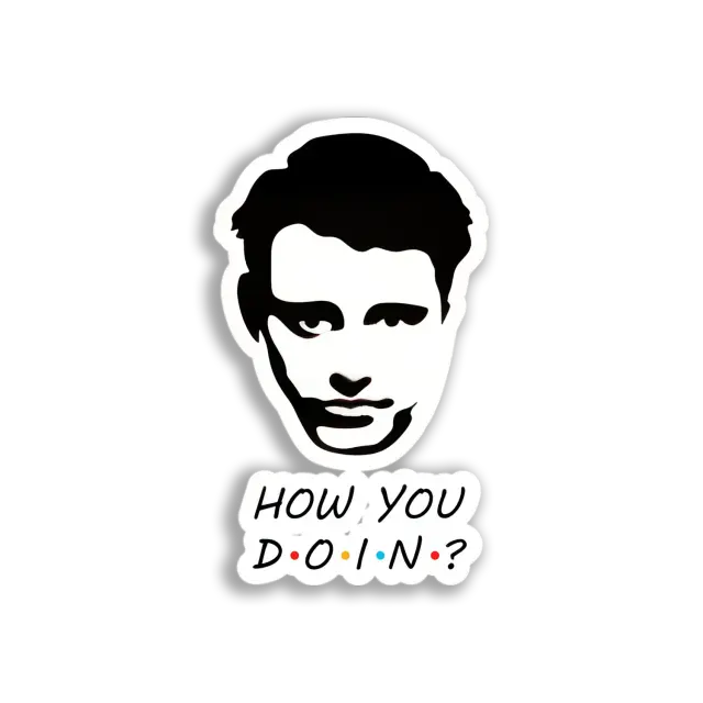 Joey Tribbiani Portrait Sticker