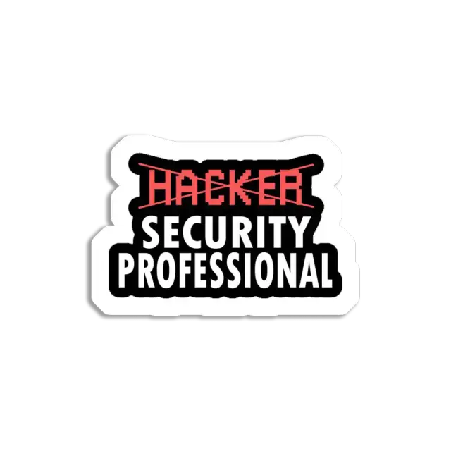 Kein Hacker, Sicherheitsexperte Sticker