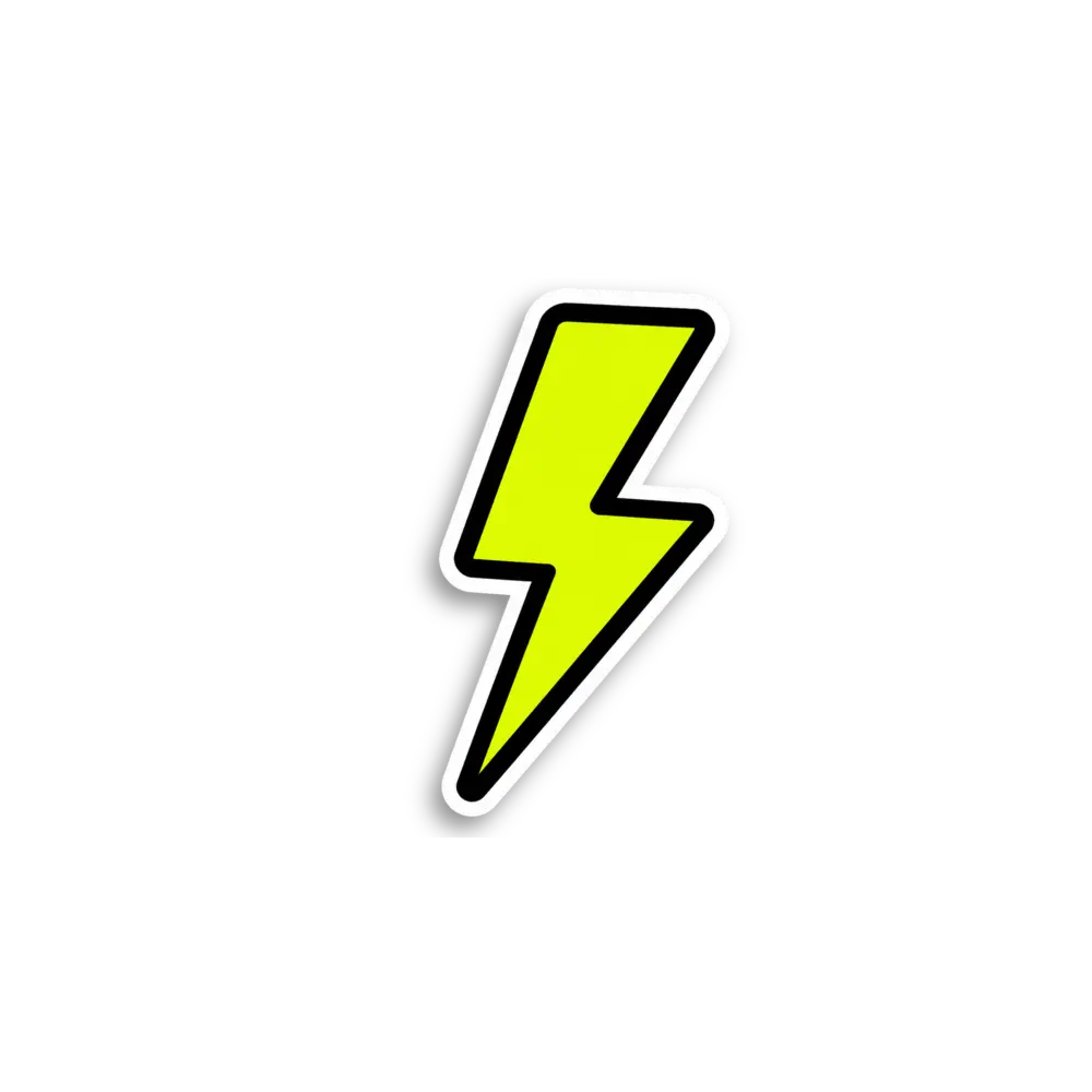 Neon-Blitz-Sticker