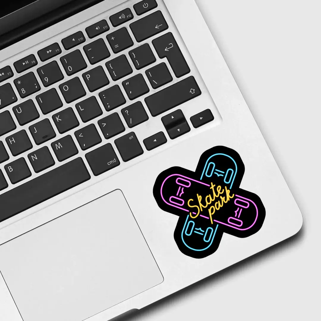 Neon Skate Park Sticker