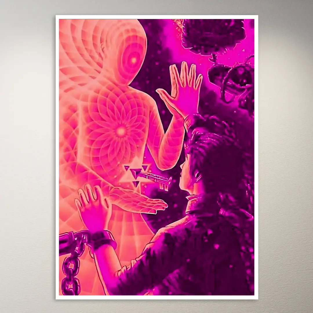 Póster de pared estético psicodélico trippy