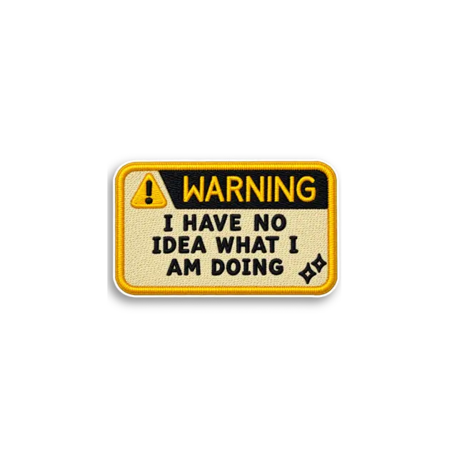 Warn-Patch-Sticker