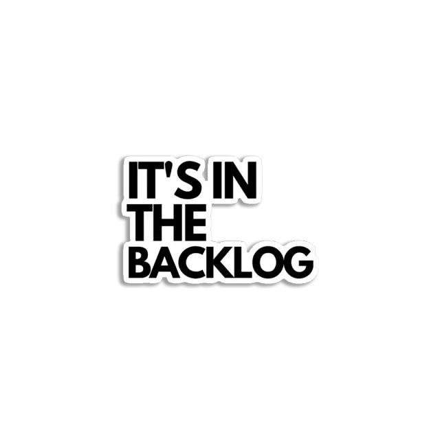 Pegatina ágil Está en el backlog