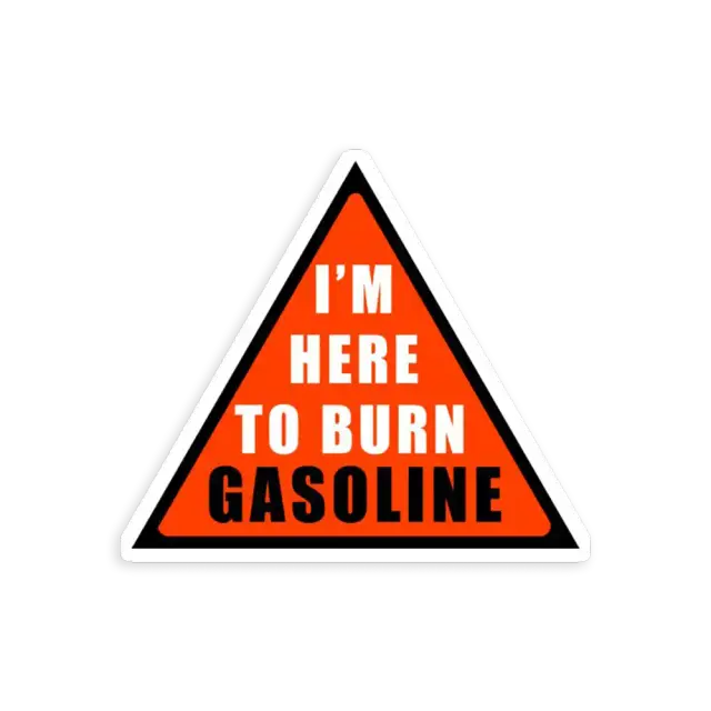 Benzin Gefahr Sticker