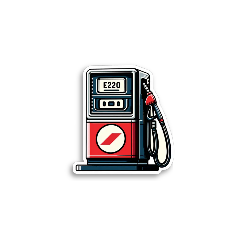 Retro-Zapfsäule Sticker