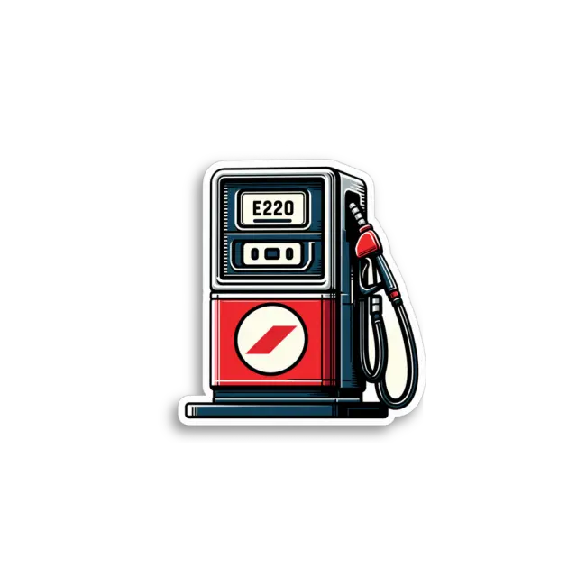 Retro-Zapfsäule Sticker