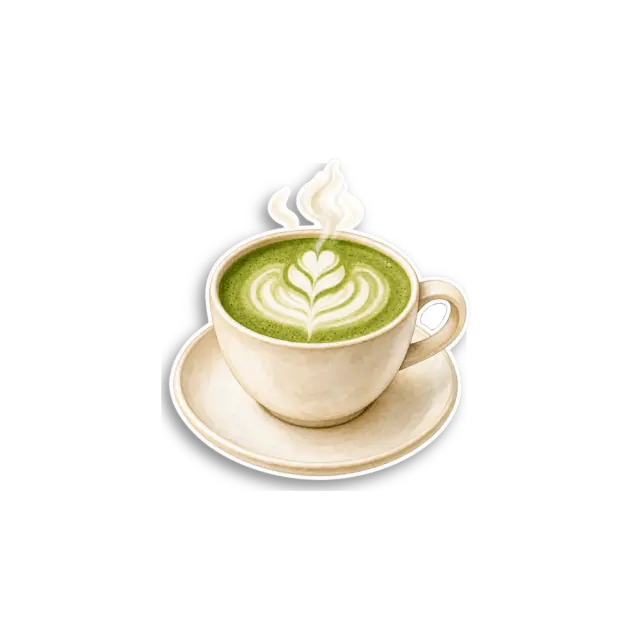 Matcha Latte Sticker