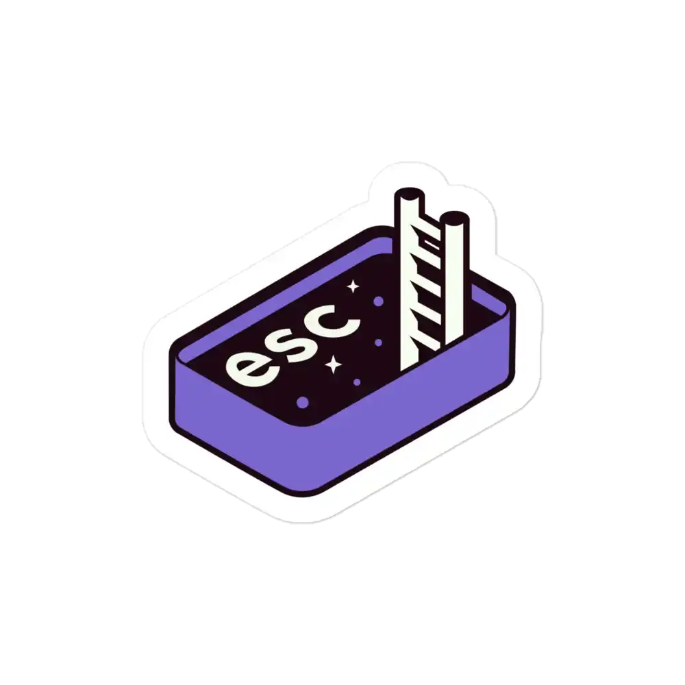 ملصق ESC إلى زر المسافة