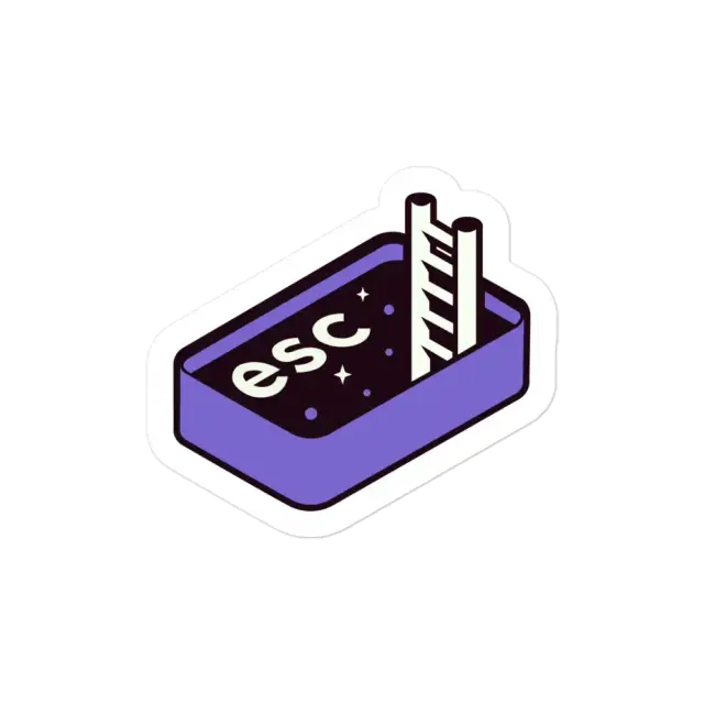 ESC zur Leertaste Sticker