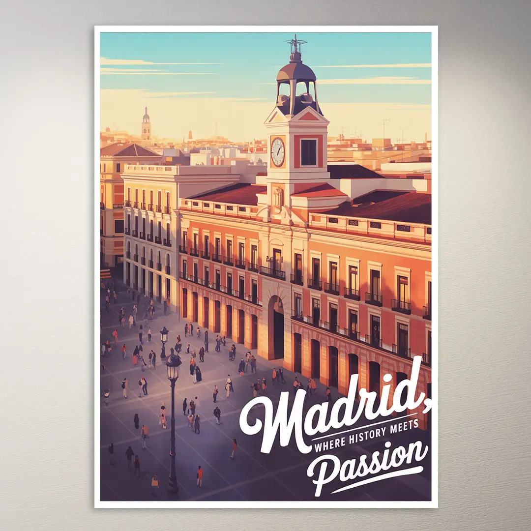 Póster de viaje de Madrid