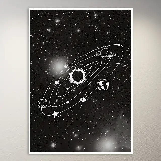 Póster de astronomía