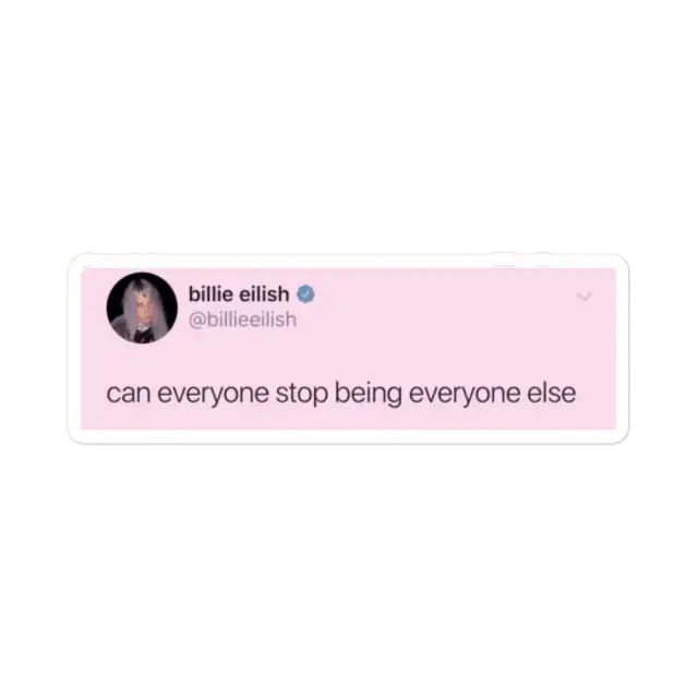 Billie Eilish Tweet Sticker