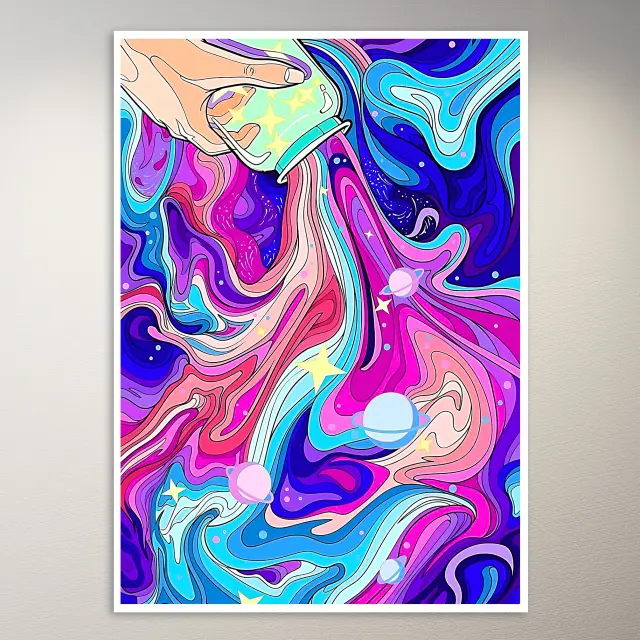 Trippy Kunst-Poster
