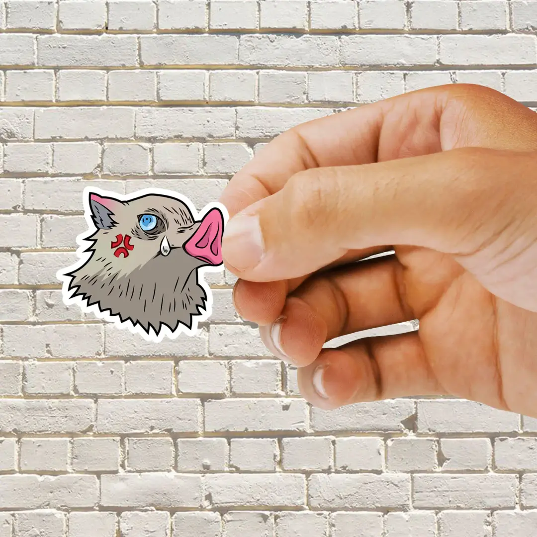 Inosuke Hashibira Evil Sticker