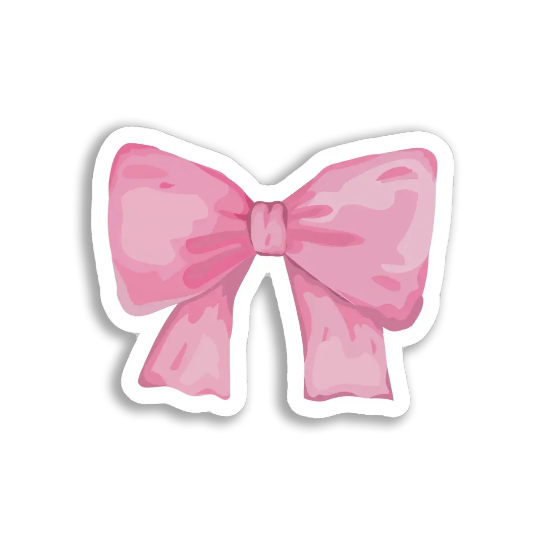 A Pretty Pink Bow Sticker