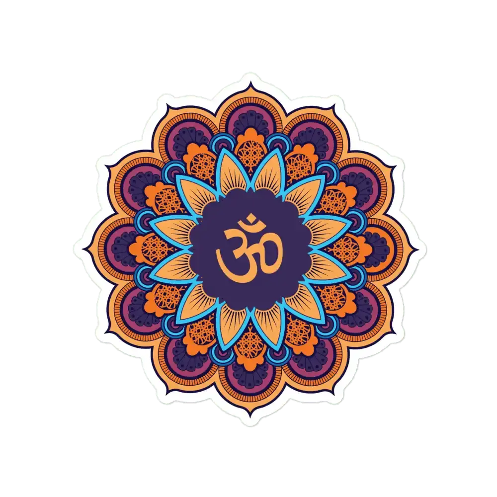 Mandala-Blumen-Sticker