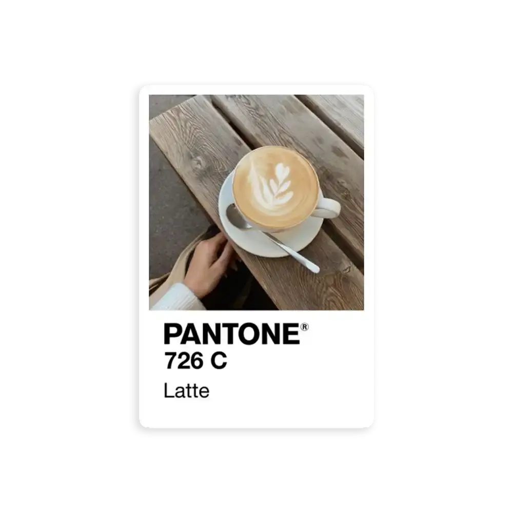 Pantone Latte Sticker