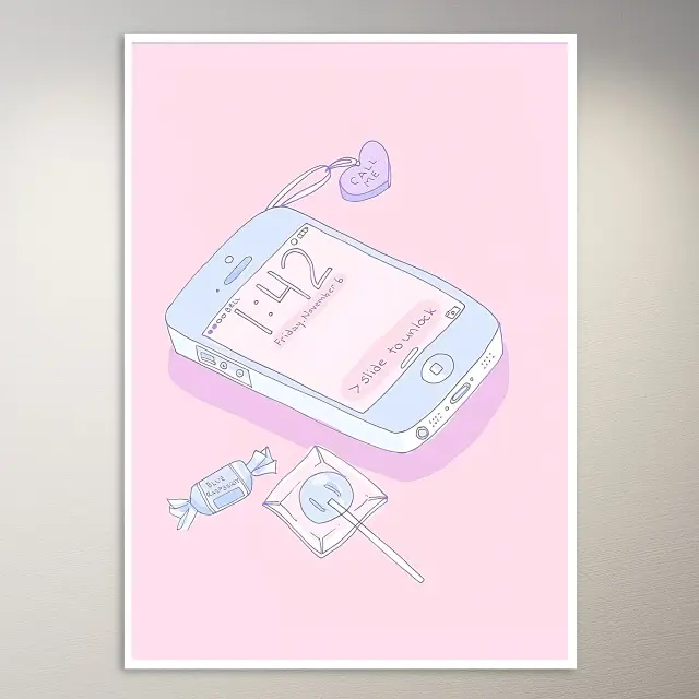 Kawaii Aesthetics Wall Poster