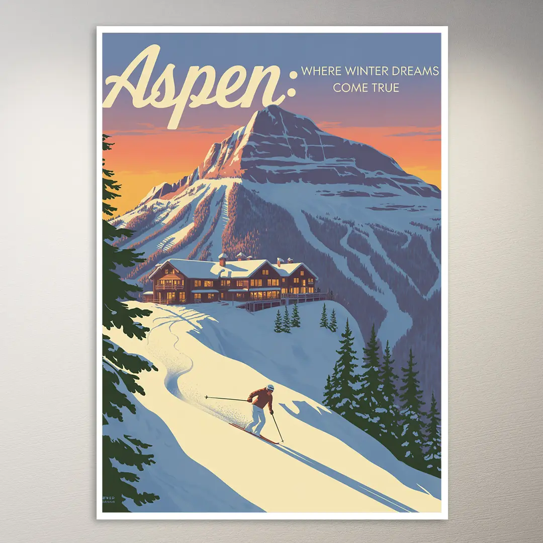 โปสเตอร์ท่องเที่ยว Aspen