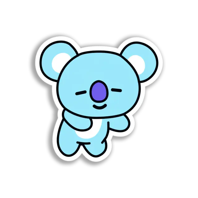 Adorable Blue Koala Sticker