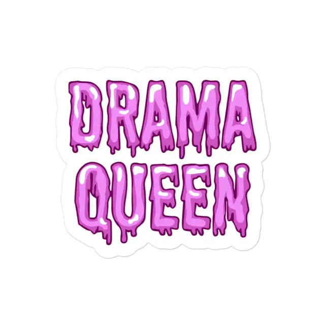 Inscription Drama Queen Sticker