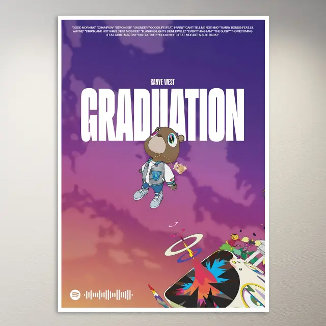 Póster de Kanye Graduation | Póster de música
