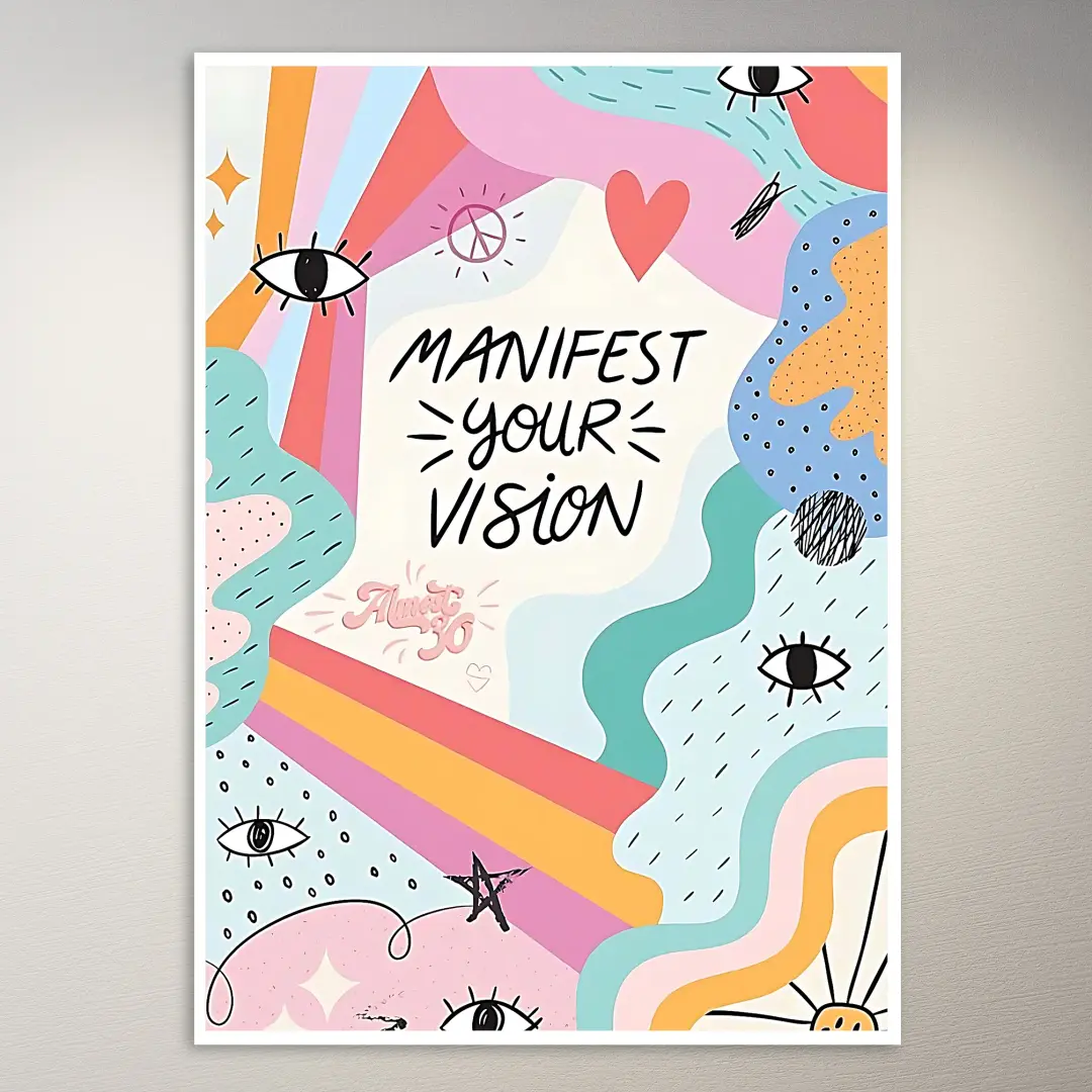 Manifiesta tu visión | Póster estético