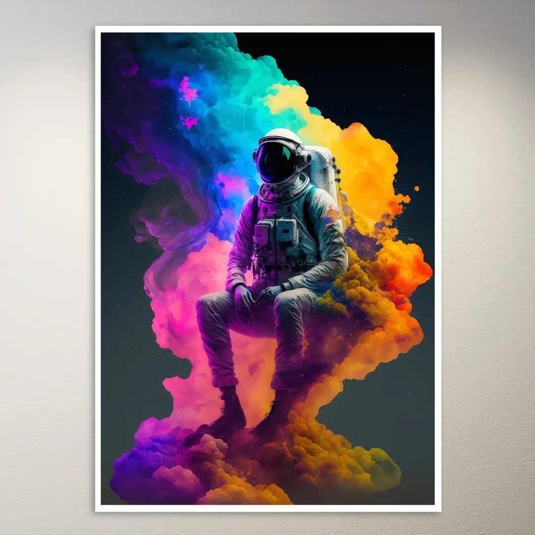 Fantasy Astronaut Astronomy Poster
