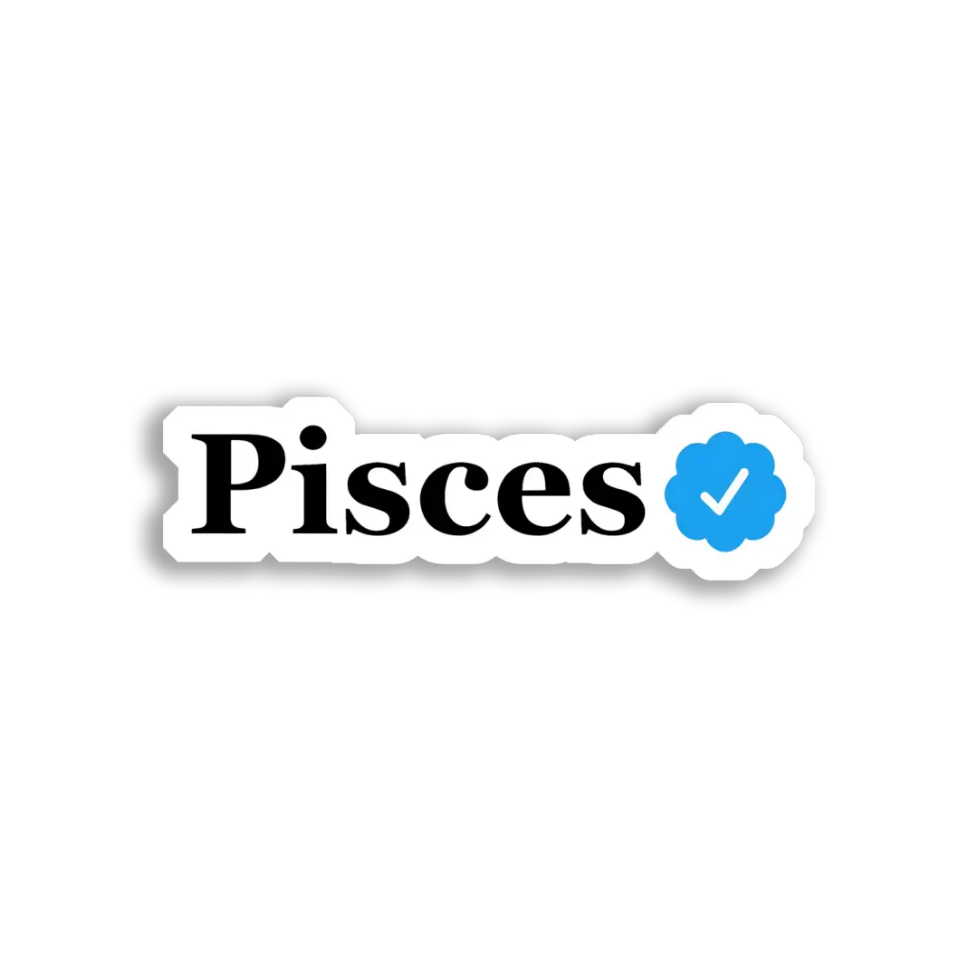 Pisces Verified Sticker