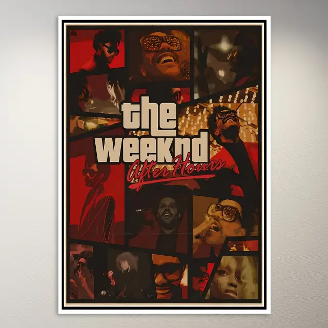 The Weeknd GTA Poster | Musik-Poster