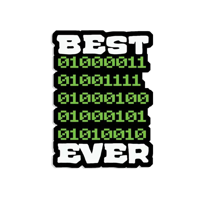 Bester Programmierer aller Zeiten Binär-Sticker