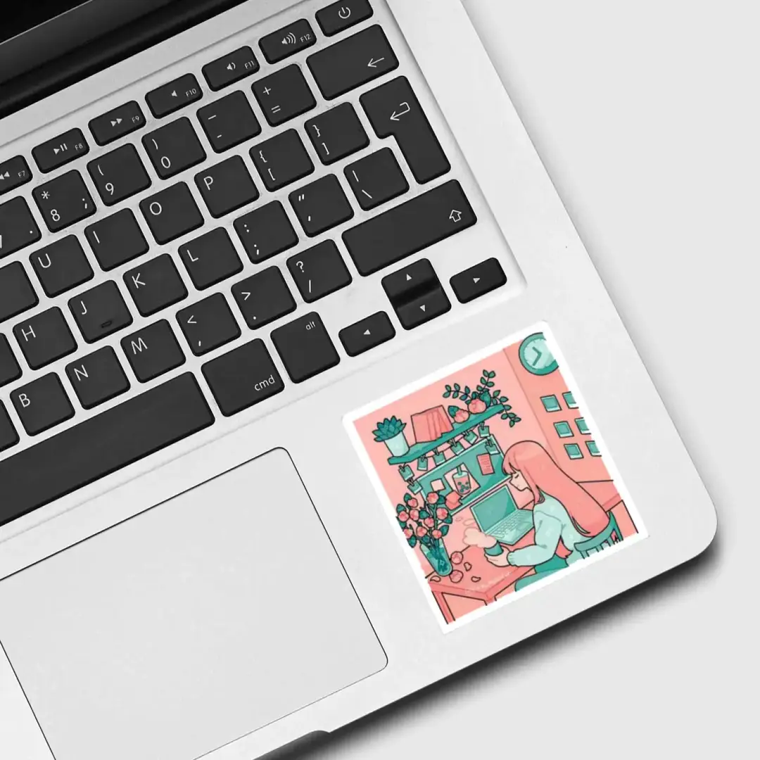 Kirsch-Schreibtisch-Sticker