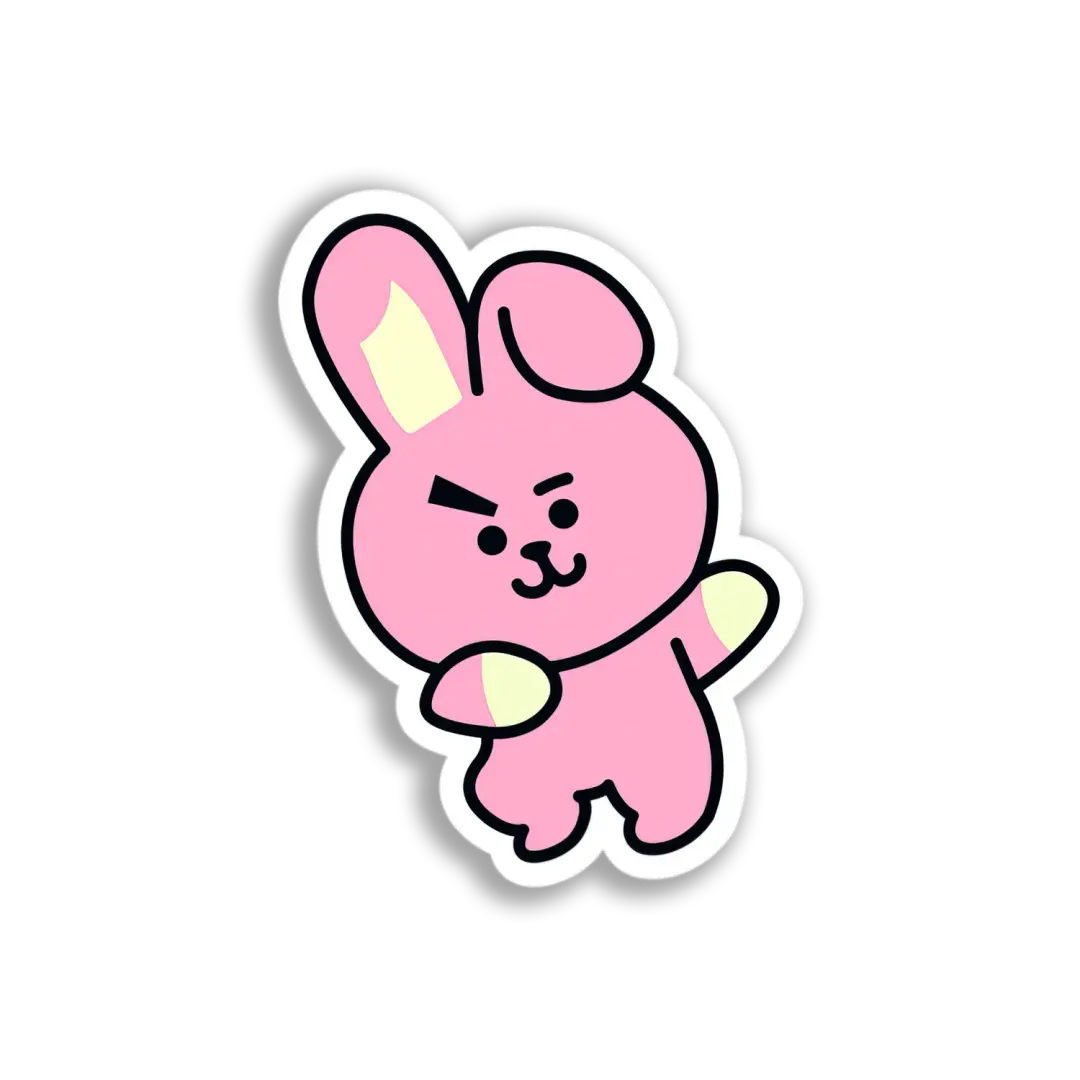 Pink BT21 Bunny Sticker