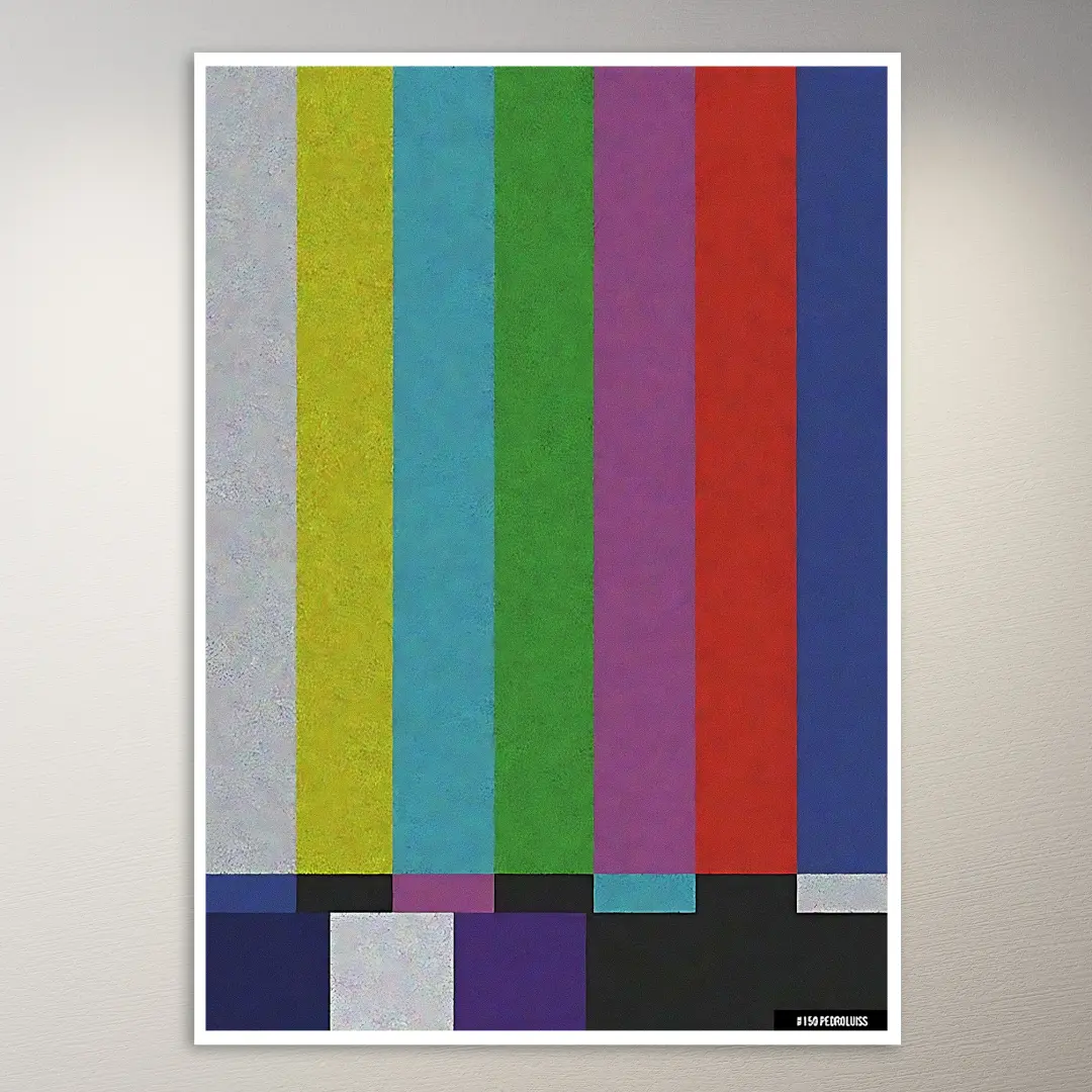 TV-Glitch-Muster | Ästhetik-Poster