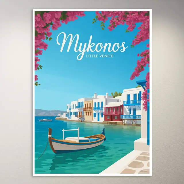 Mykonos Reiseposter