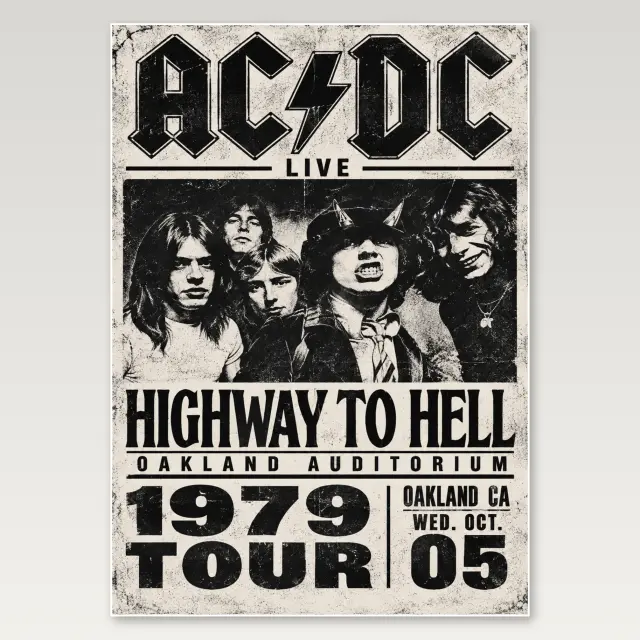 ACDC Highway To Hell A4 Poster