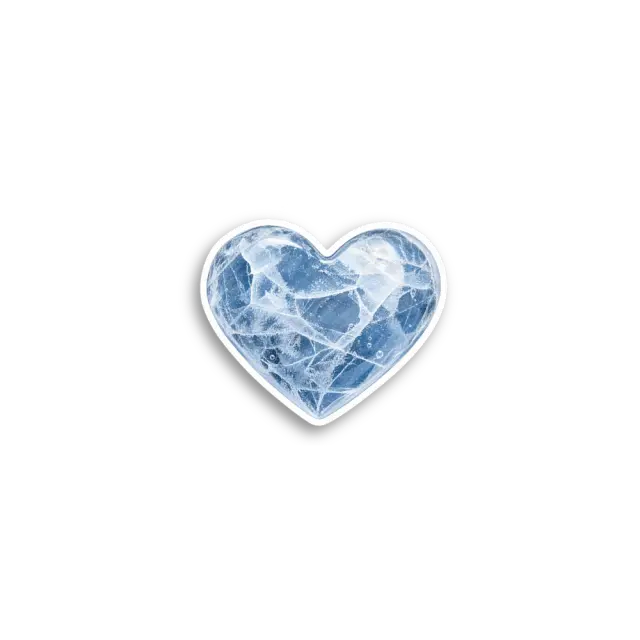Blue Heart Sticker