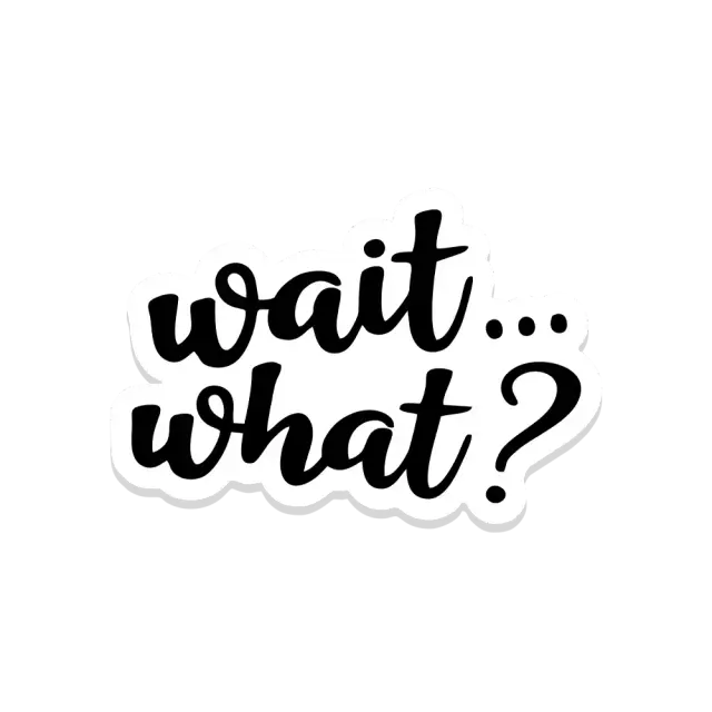 Moment, was? Sticker