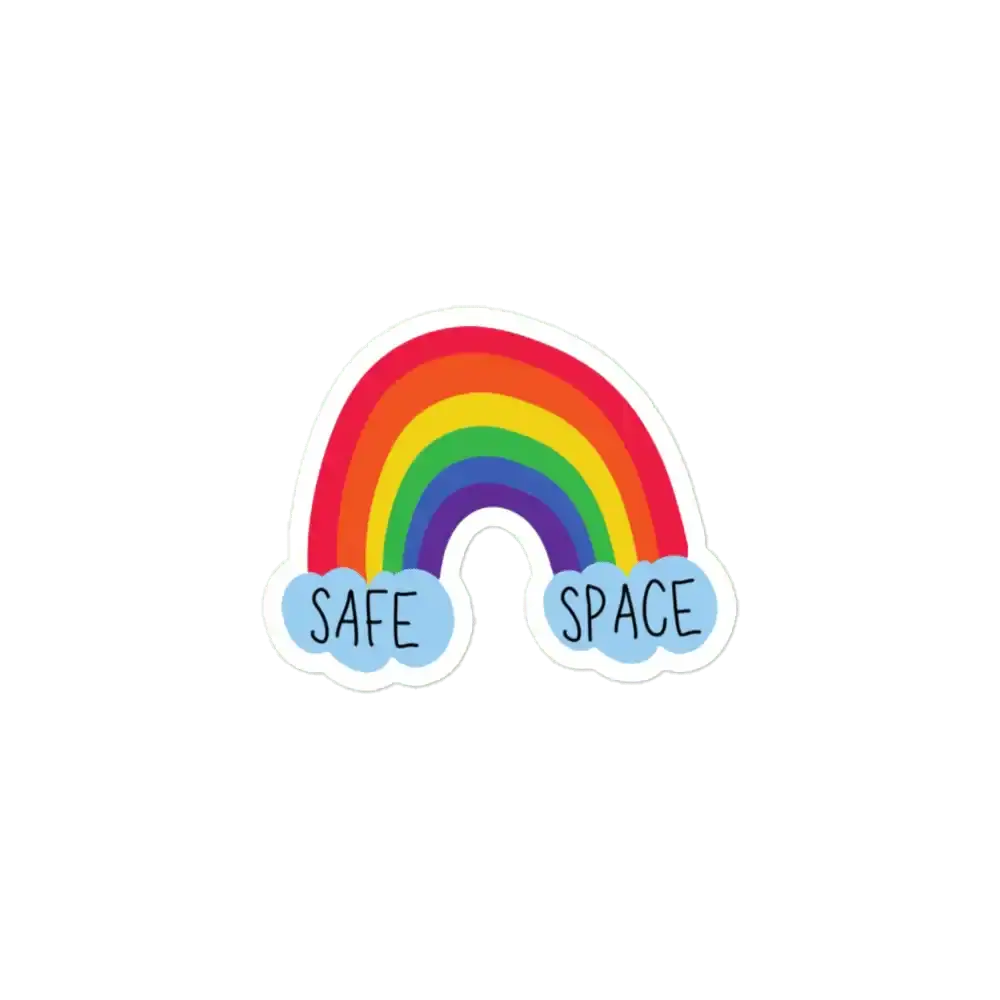 Safe-Space-Sticker Sticker