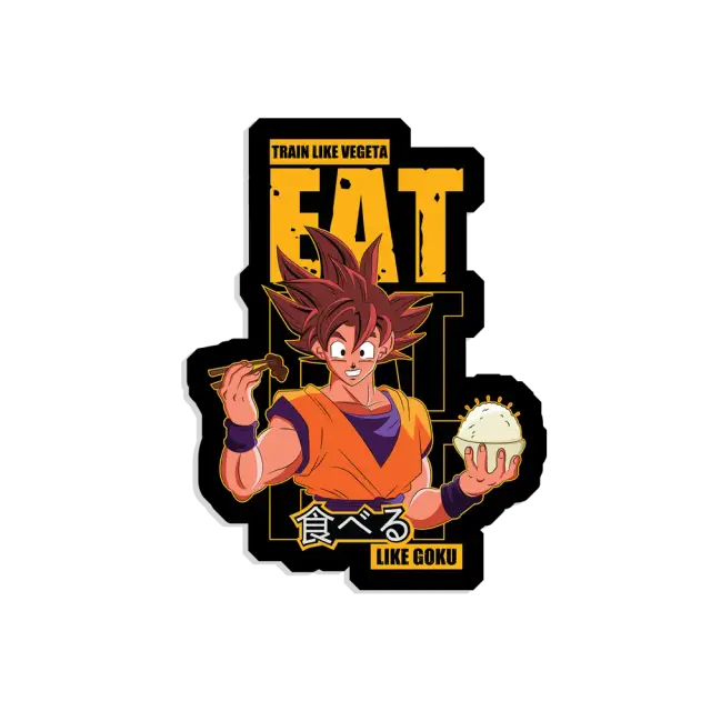 Trainiere wie Vegeta, iss wie Goku Sticker