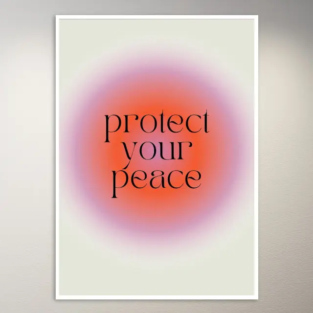 Schütze heute deinen Frieden Poster