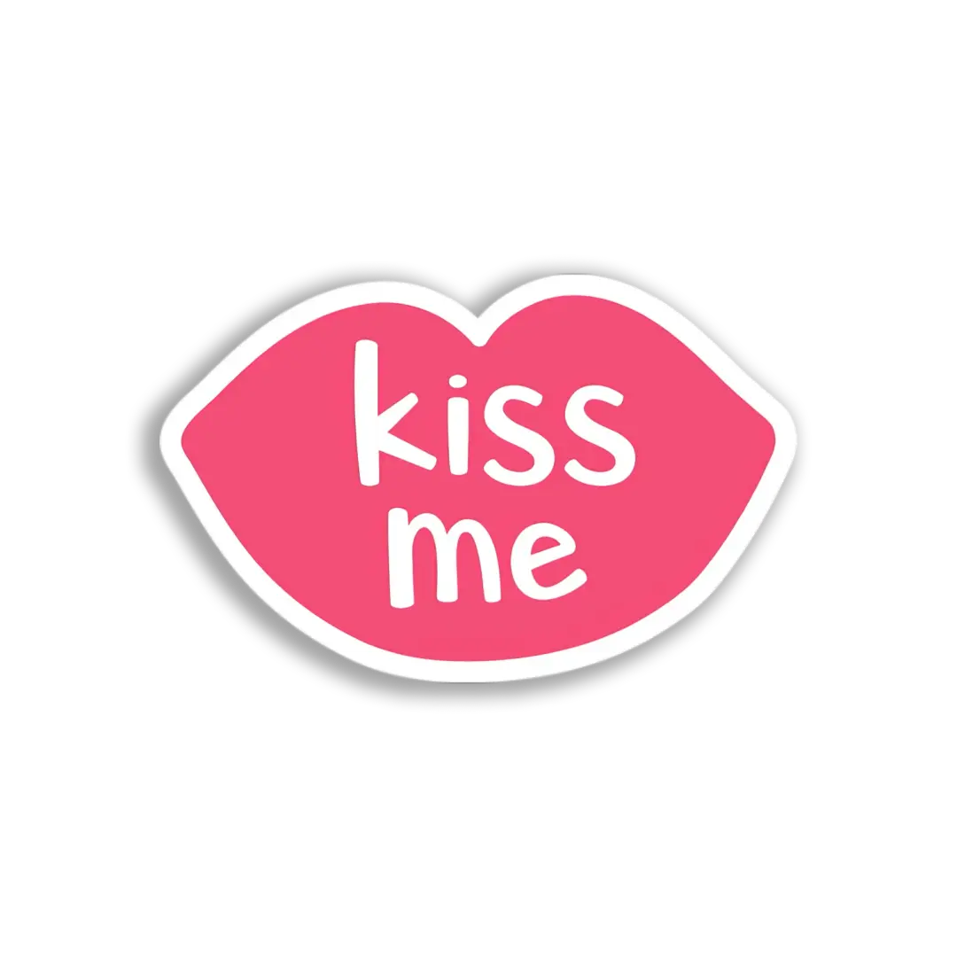 Kiss Me Lips Sticker