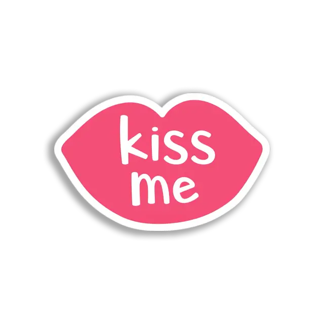 Kiss Me Lips Sticker
