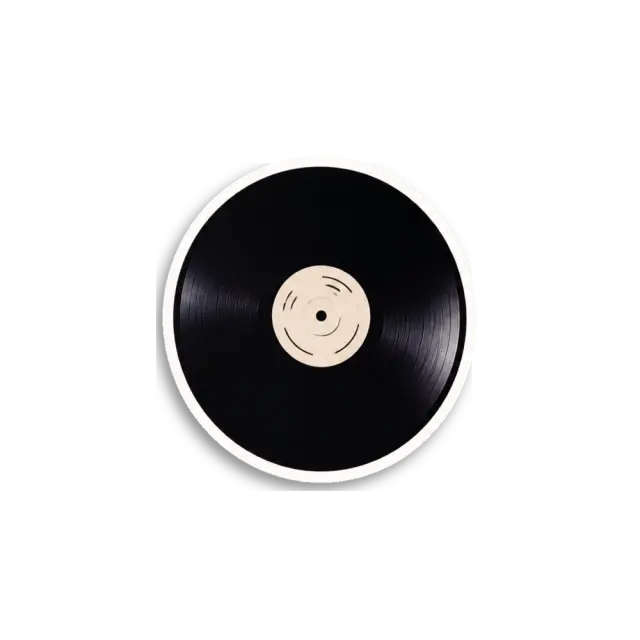Laptop Top Vinyl Record Sticker