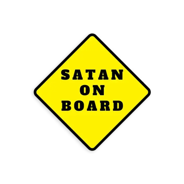 Satan an Bord Sticker