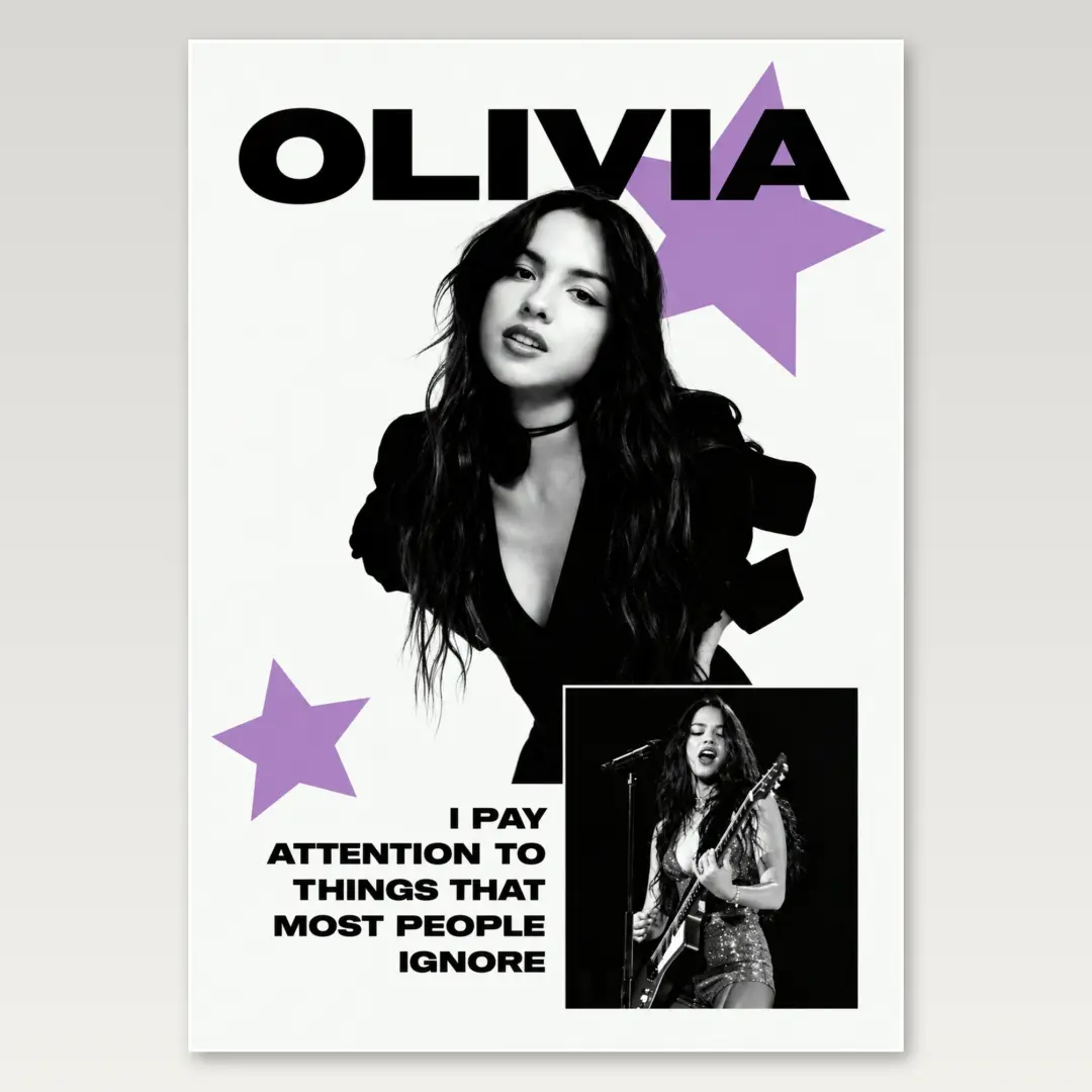 Olivia Editorial A4 Poster