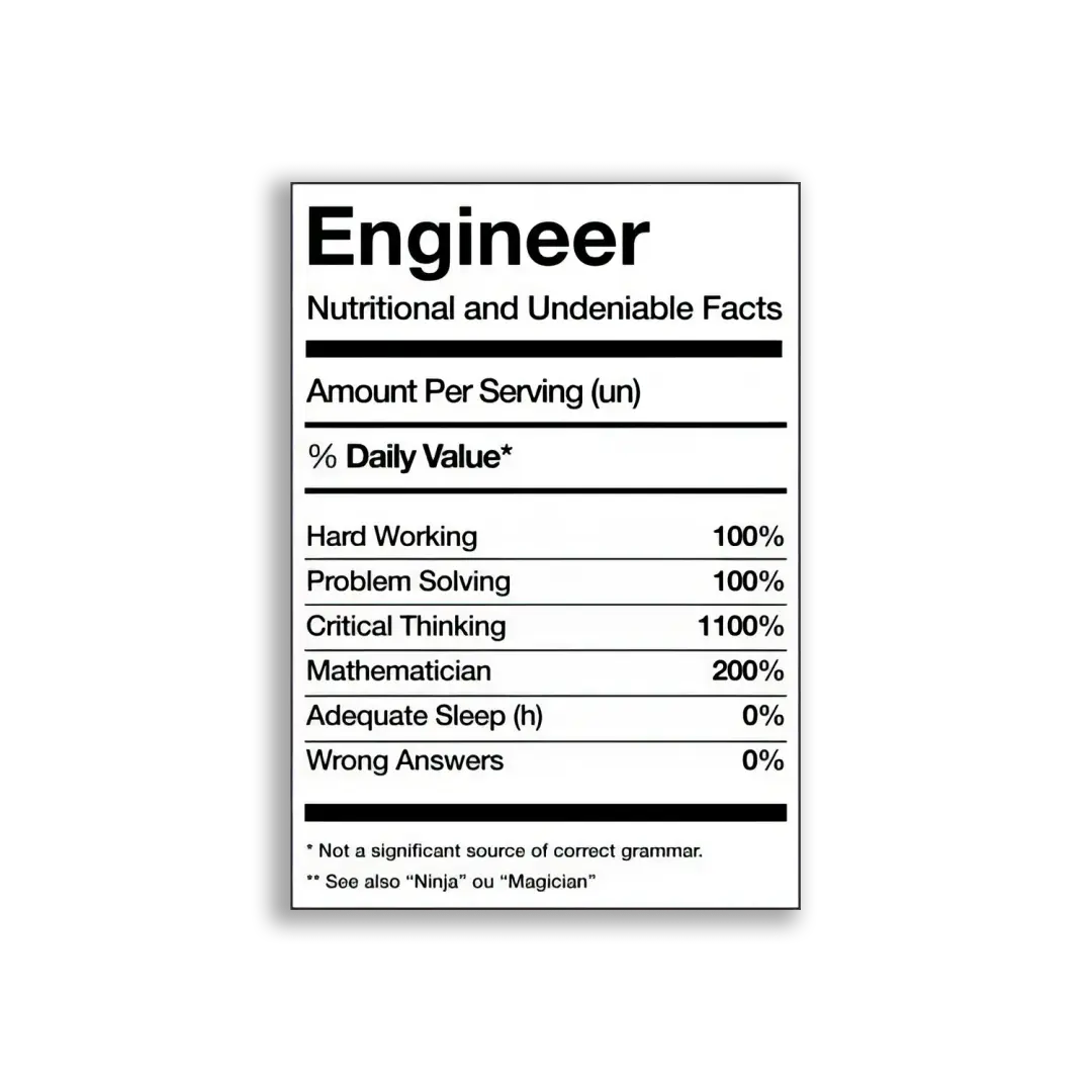 Engineer Facts Sticker