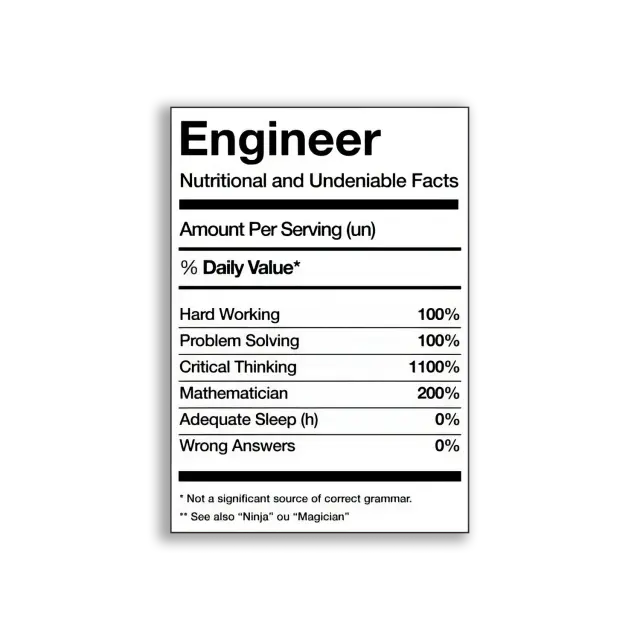 Engineer Facts Sticker