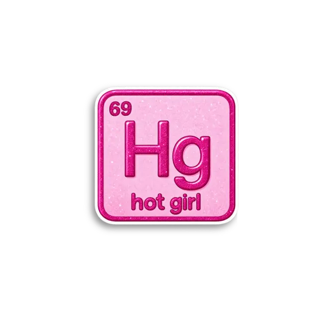 Hot Girl Periodensystem-Kachel Sticker