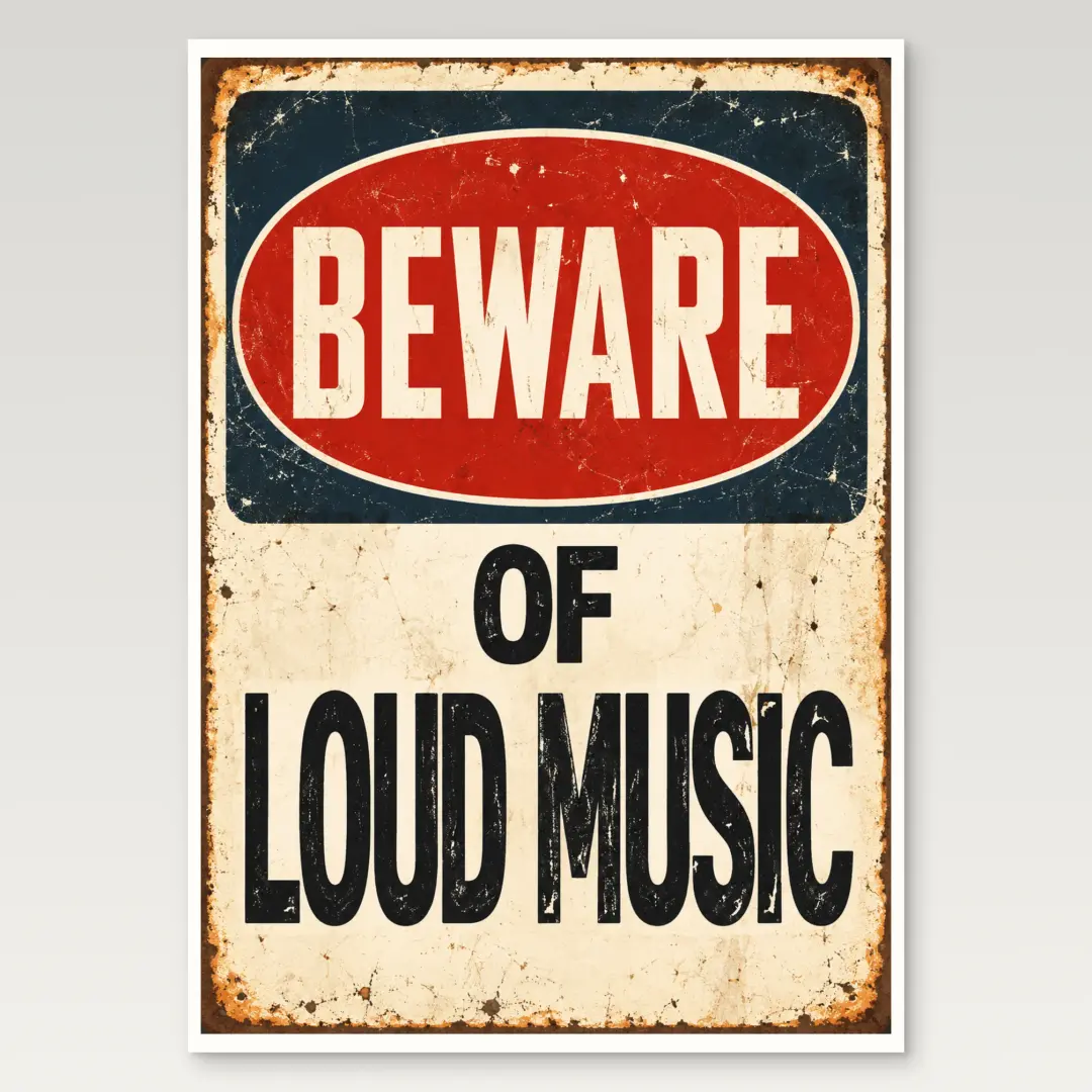 Vorsicht, laute Musik Poster